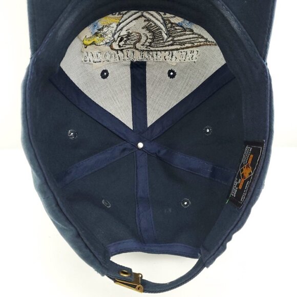 U.S. Air Force We Own the Skies Military Eagle Crest Embroidered Strapback Hat - Picture 9 of 9